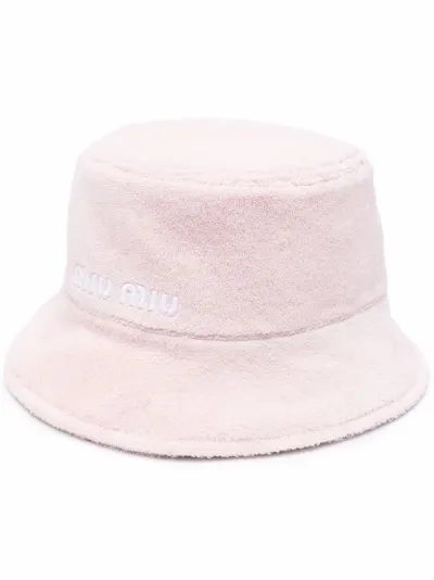 terry cloth bucket hat | Miu Miu 