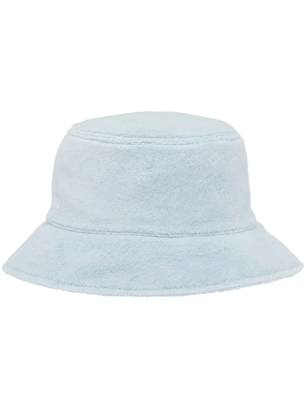 

Miu Miu gorro de pescador con logo bordado - Azul