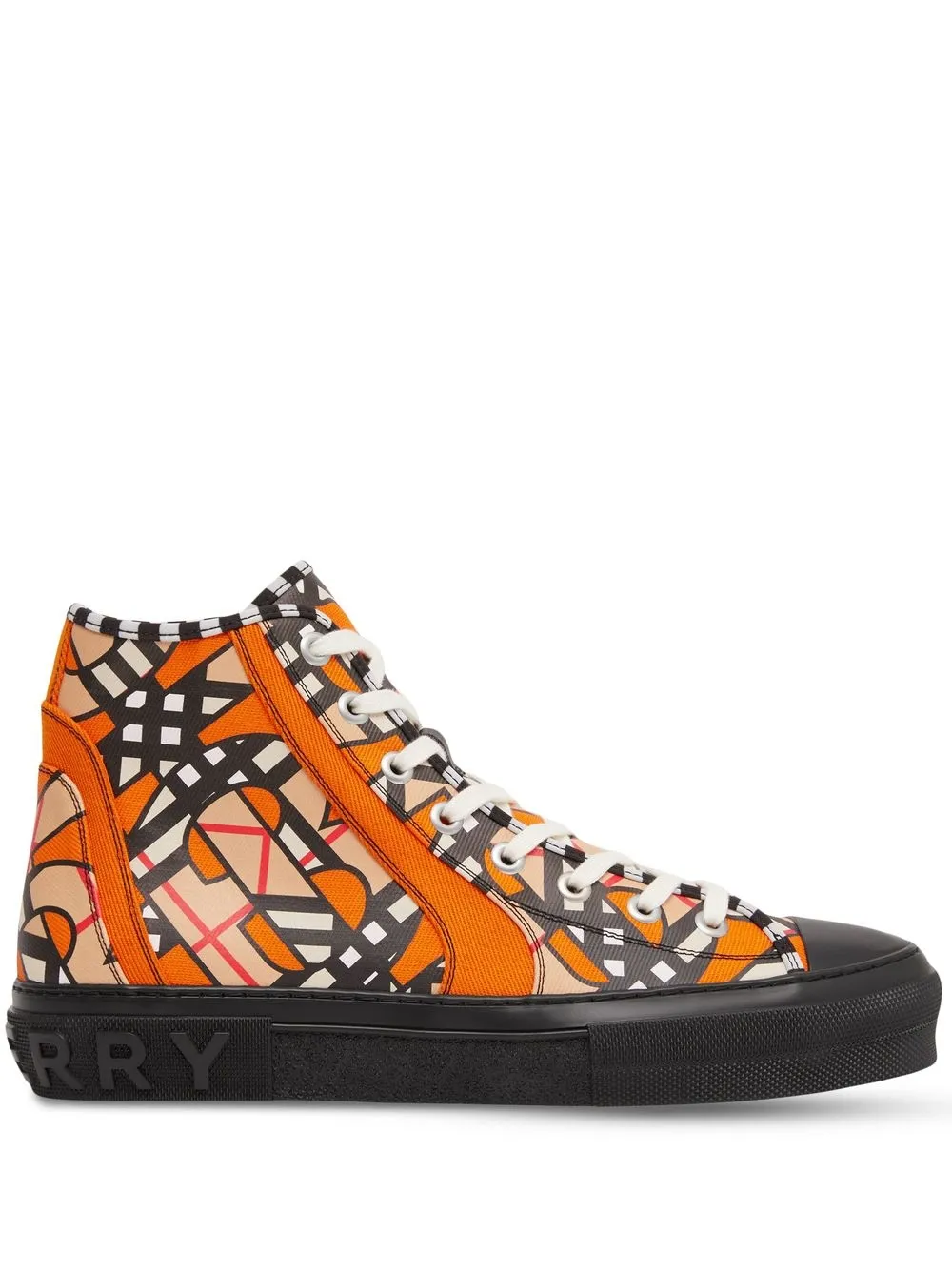 

Burberry TB Monogram high-top sneakers - Naranja