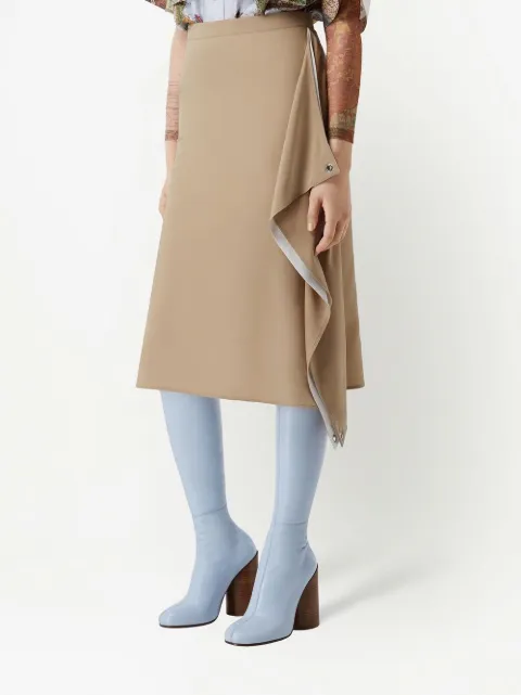 burberry 垂坠绉纱半身裙