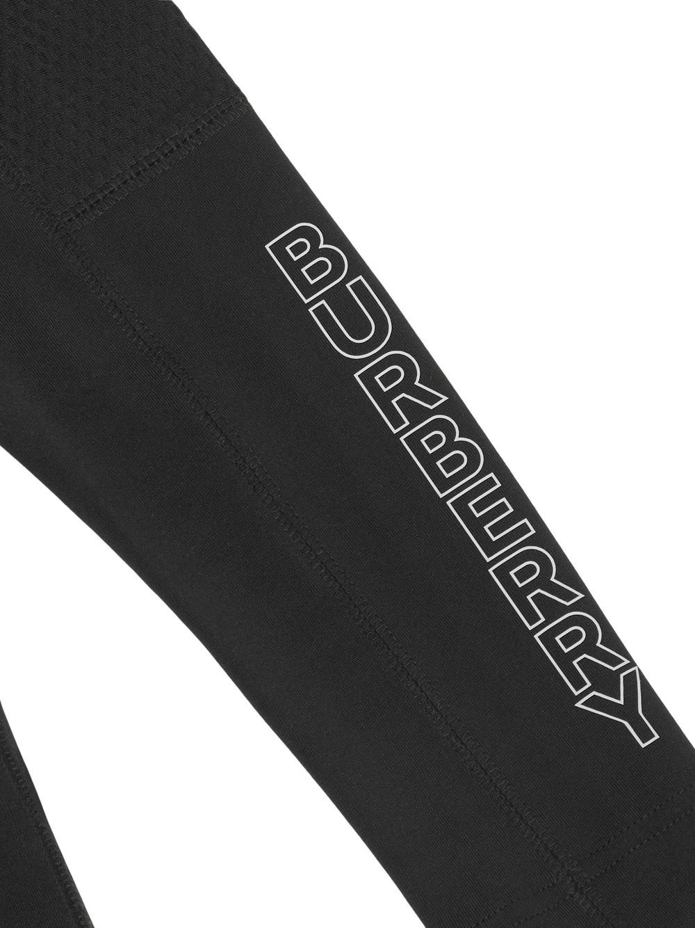 Shop Burberry Logo-print Leggings In Black