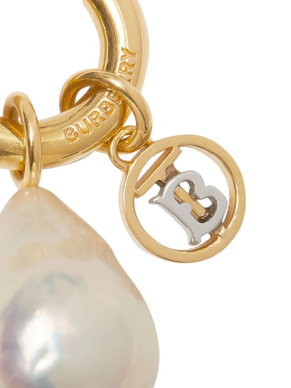 Burberry sales pearl earrings