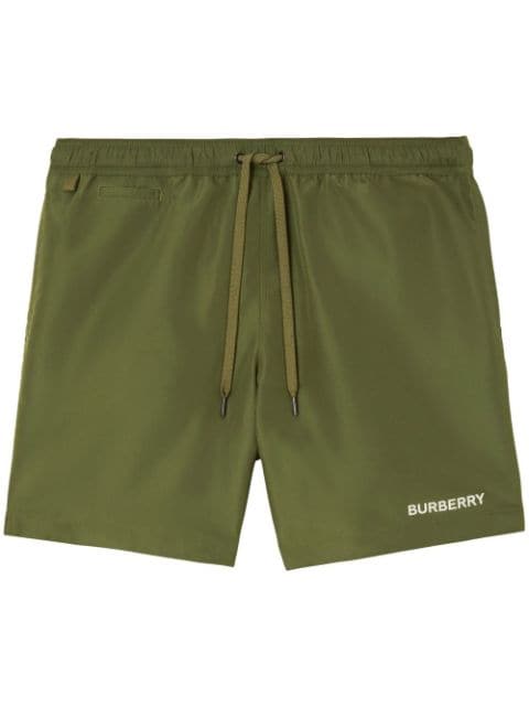 Burberry shorts de playa con logo estampado