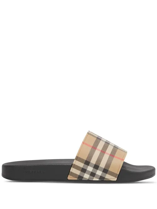 Claquettes à motif Vintage Check - Burberry - Modalova