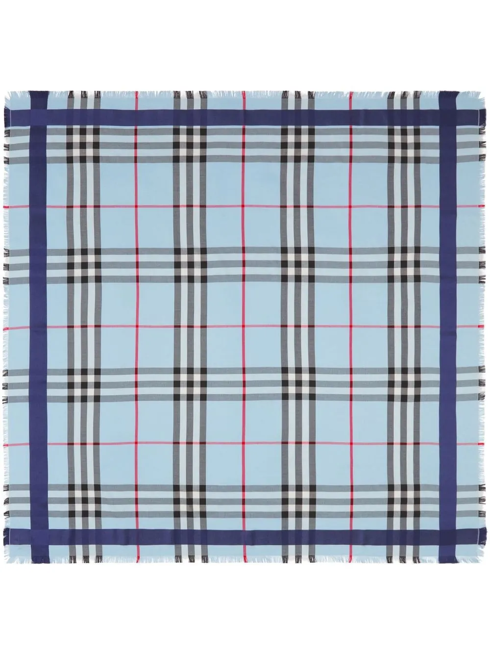 

Burberry mascada con cuadros estampados - Azul