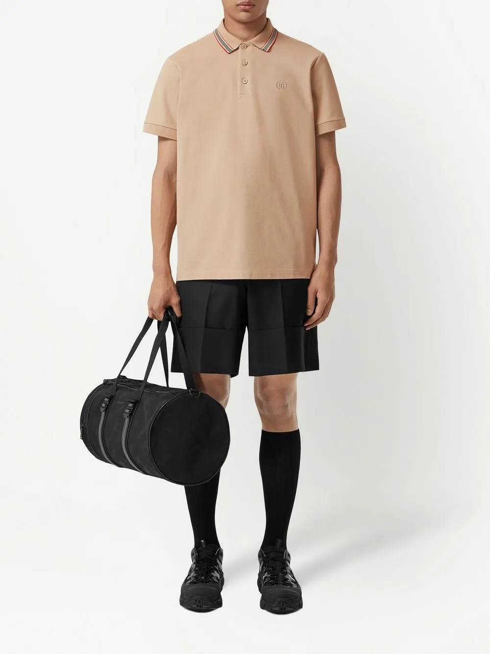 Burberry Icon-stripe Collar Polo Shirt - Farfetch