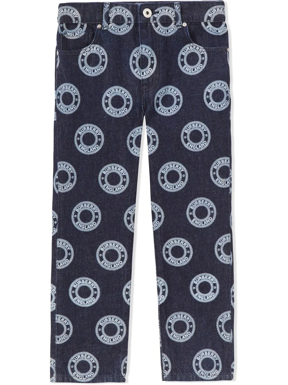 

Burberry Kids jeans con logo gráfico - Azul
