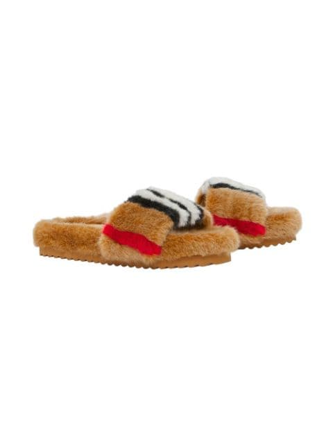 Burberry Kids - Icon Stripe motif slides