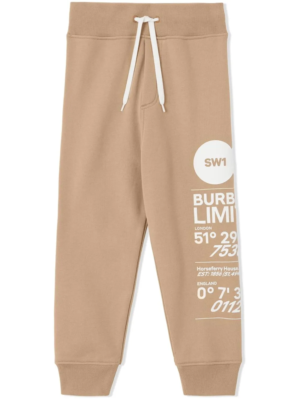 

Burberry Kids pants con estampado Montage - Neutro