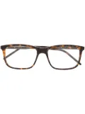Gucci Eyewear tortoiseshell rectangular-frame glasses - Brown