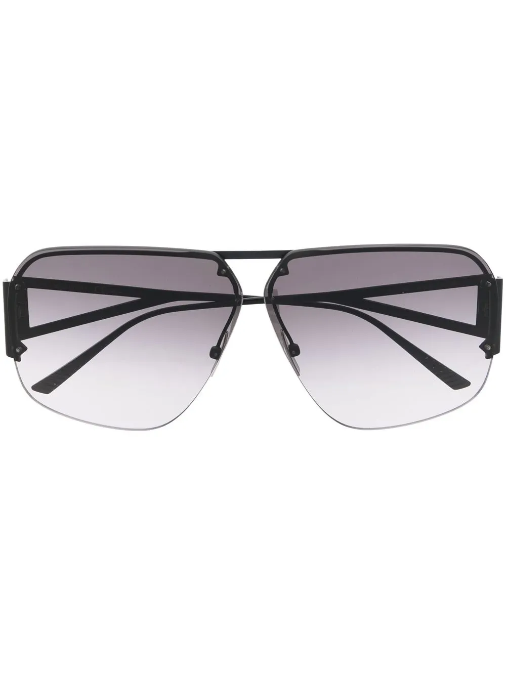 

Bottega Veneta Eyewear lentes de sol con armazón de antifaz - Negro