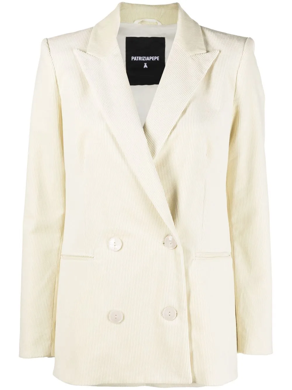 

Patrizia Pepe blazer con doble botonadura - Blanco