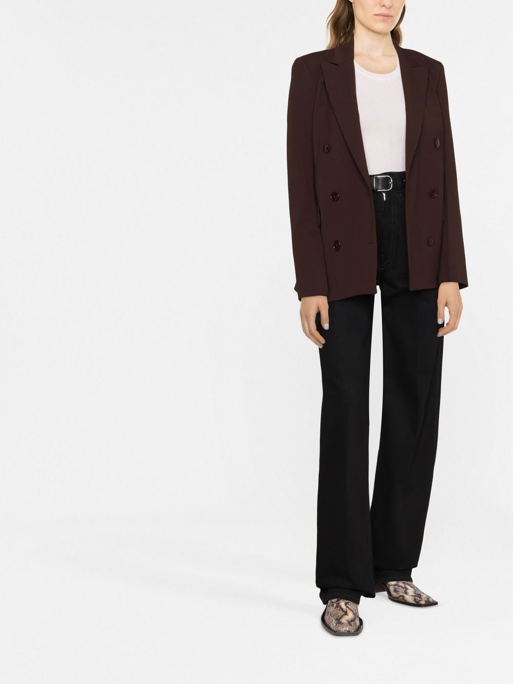 Patrizia Pepe peak-lapel double-breasted Blazer - Farfetch