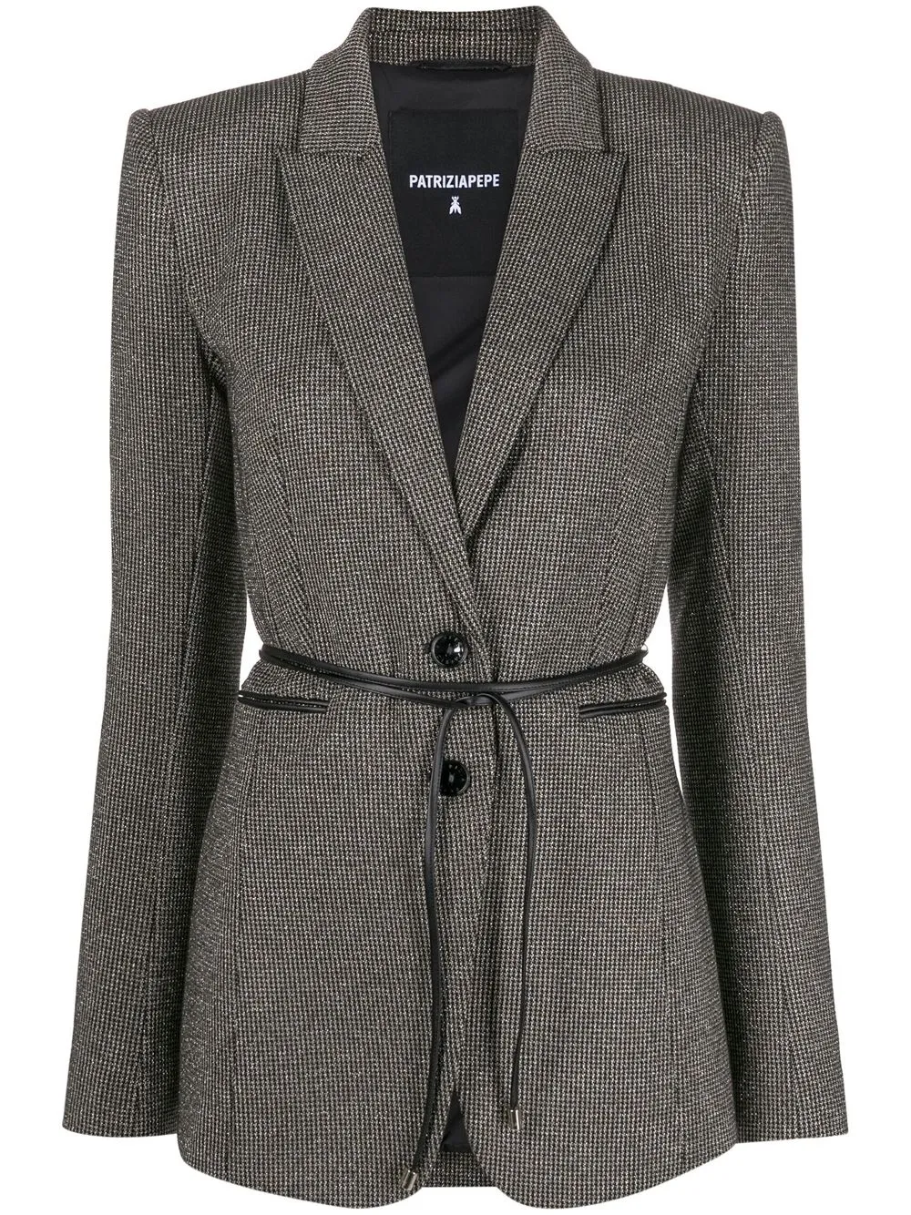 

Patrizia Pepe peak-lapel single-breasted blazer - Gold