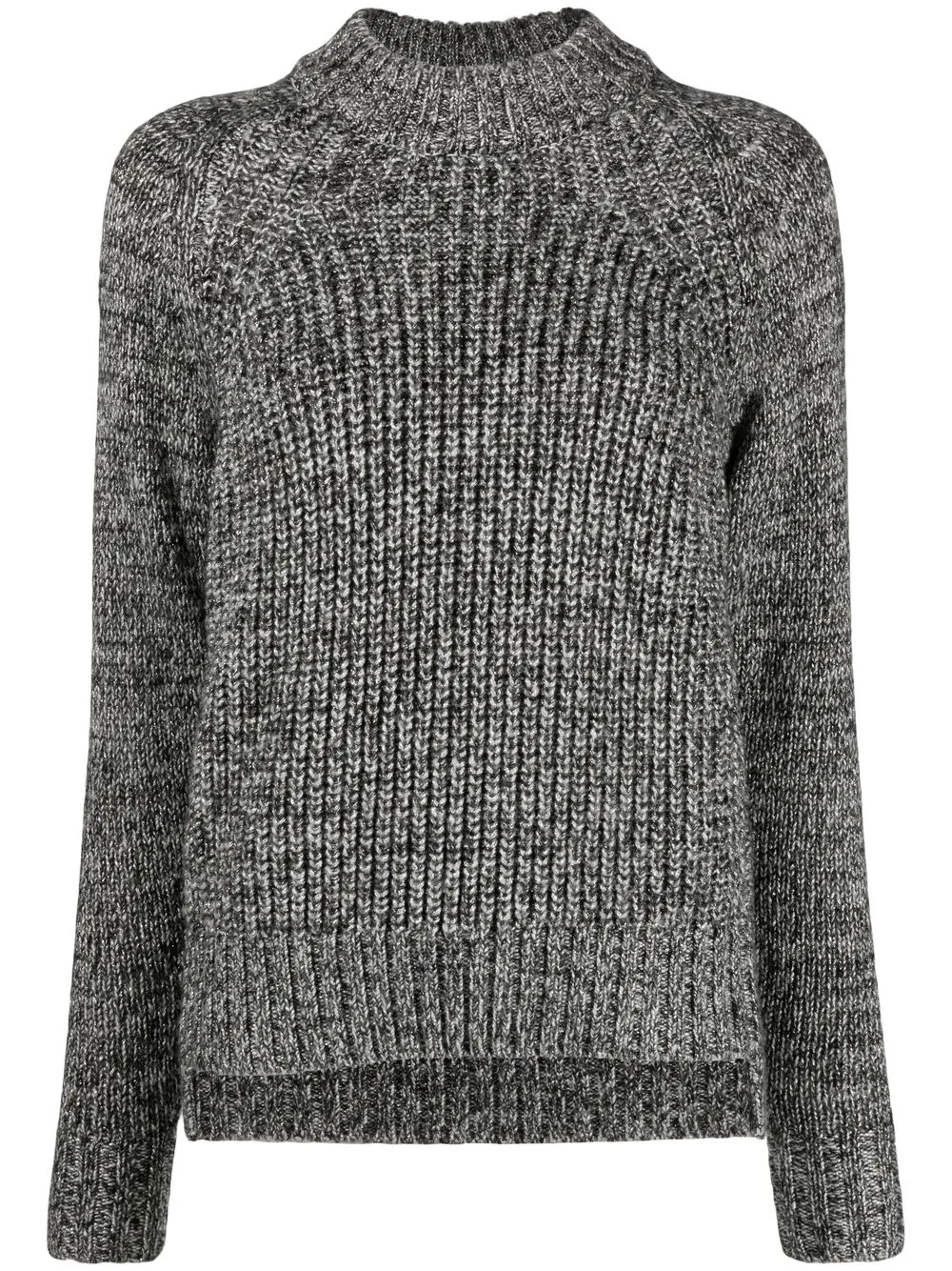 

Patrizia Pepe long-sleeve knitted jumper - Silver