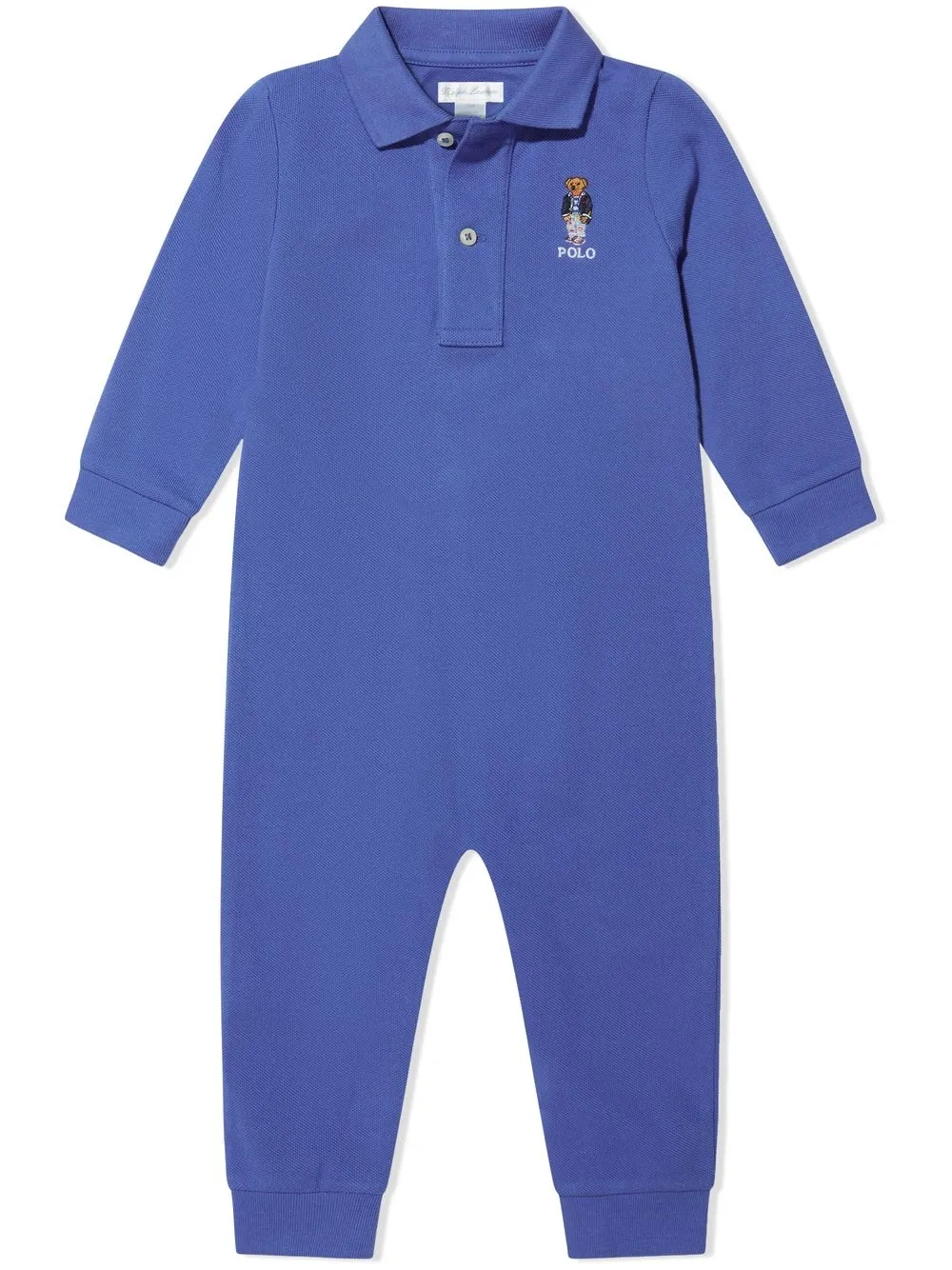 Polo Ralph Lauren Polo Bear Polo Babygrow In 蓝色