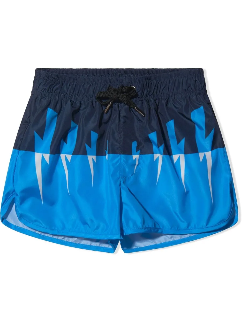 

Neil Barrett Kids lightening-print swim shorts - Blue