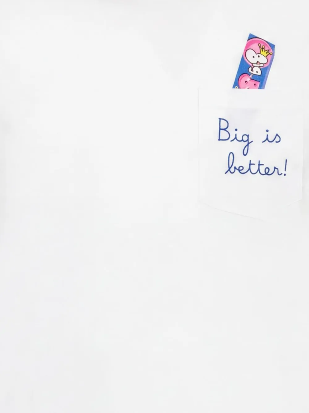 MC2 Saint Barth Kids T-shirt met borduurwerk en zak Wit