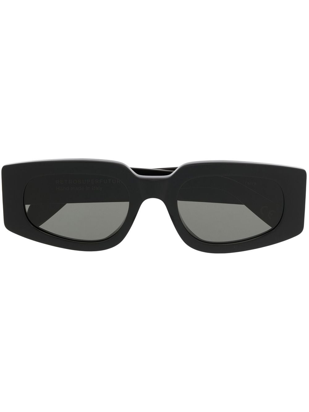 rectangle-frame tinted sunglasses