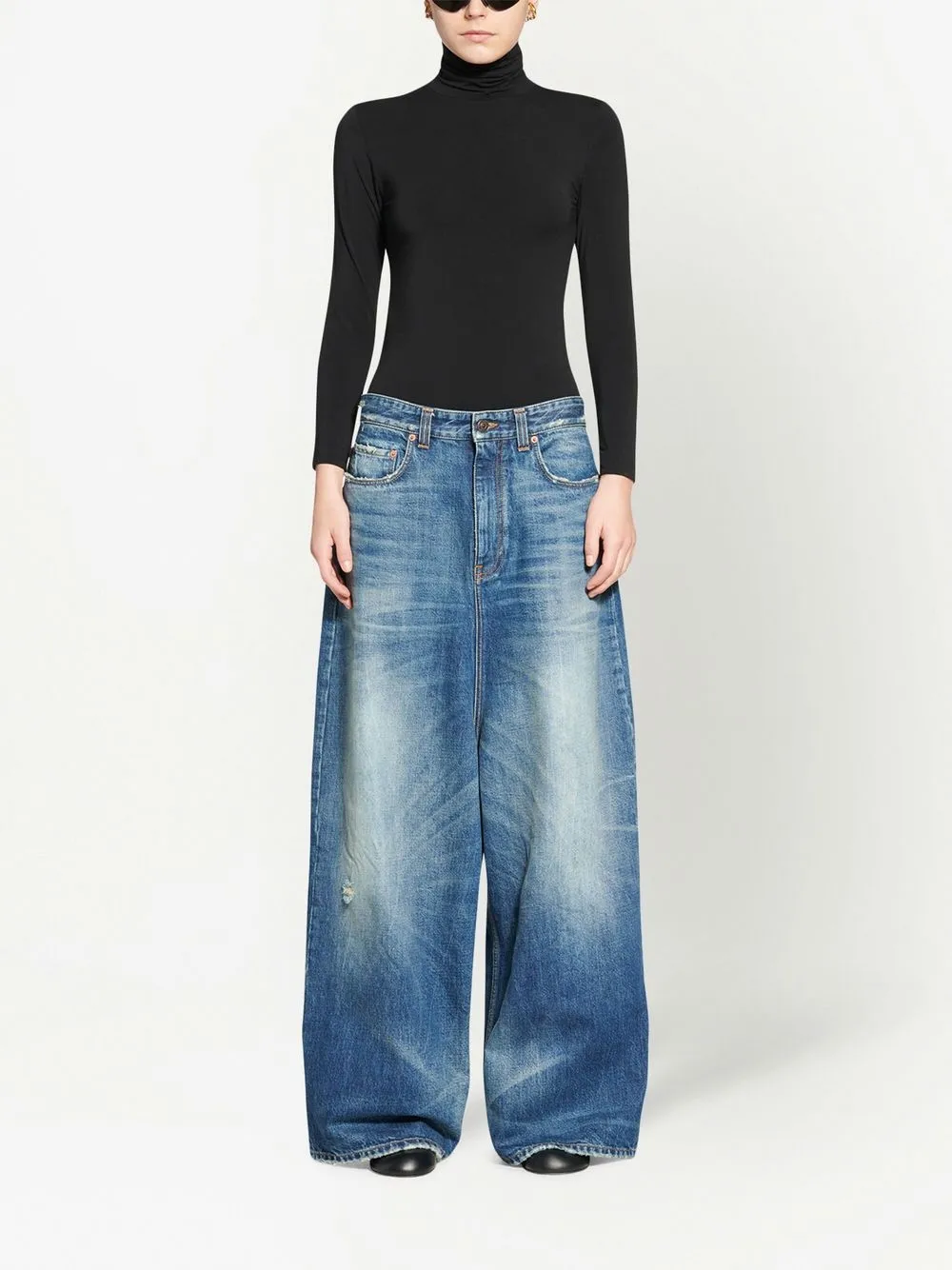 Balenciaga High waist jeans - Blauw