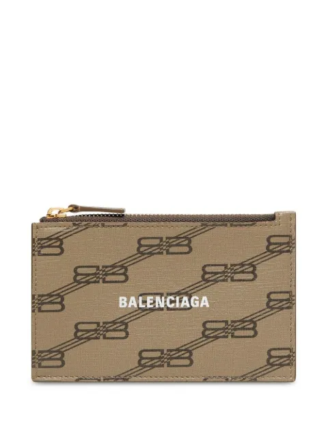 Balenciaga - BB-monogram zip cardholder
