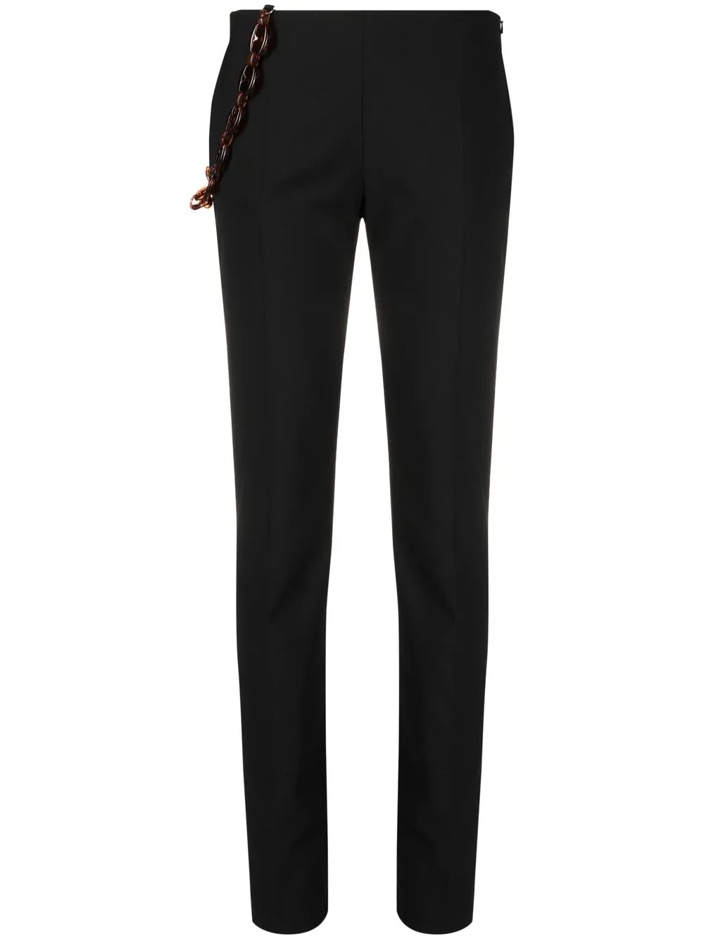 

Coperni pantalones delgados con detalle de cadena - Negro