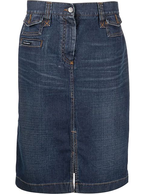 Dolce & Gabbana Pre-Owned 2000s denim pencil skirt
