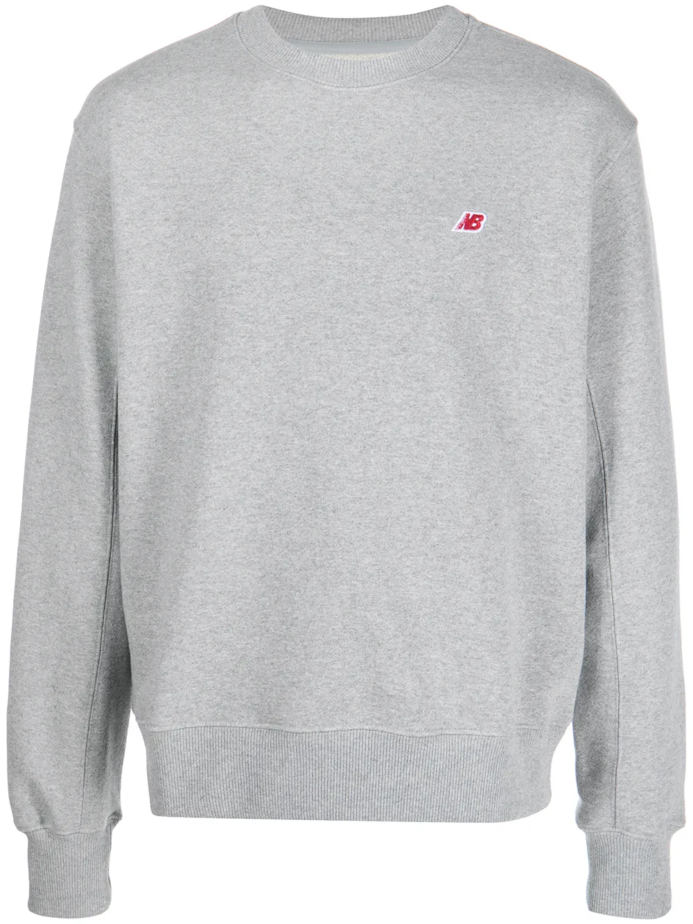 

New Balance logo-patch crewneck sweatshirts - Grey