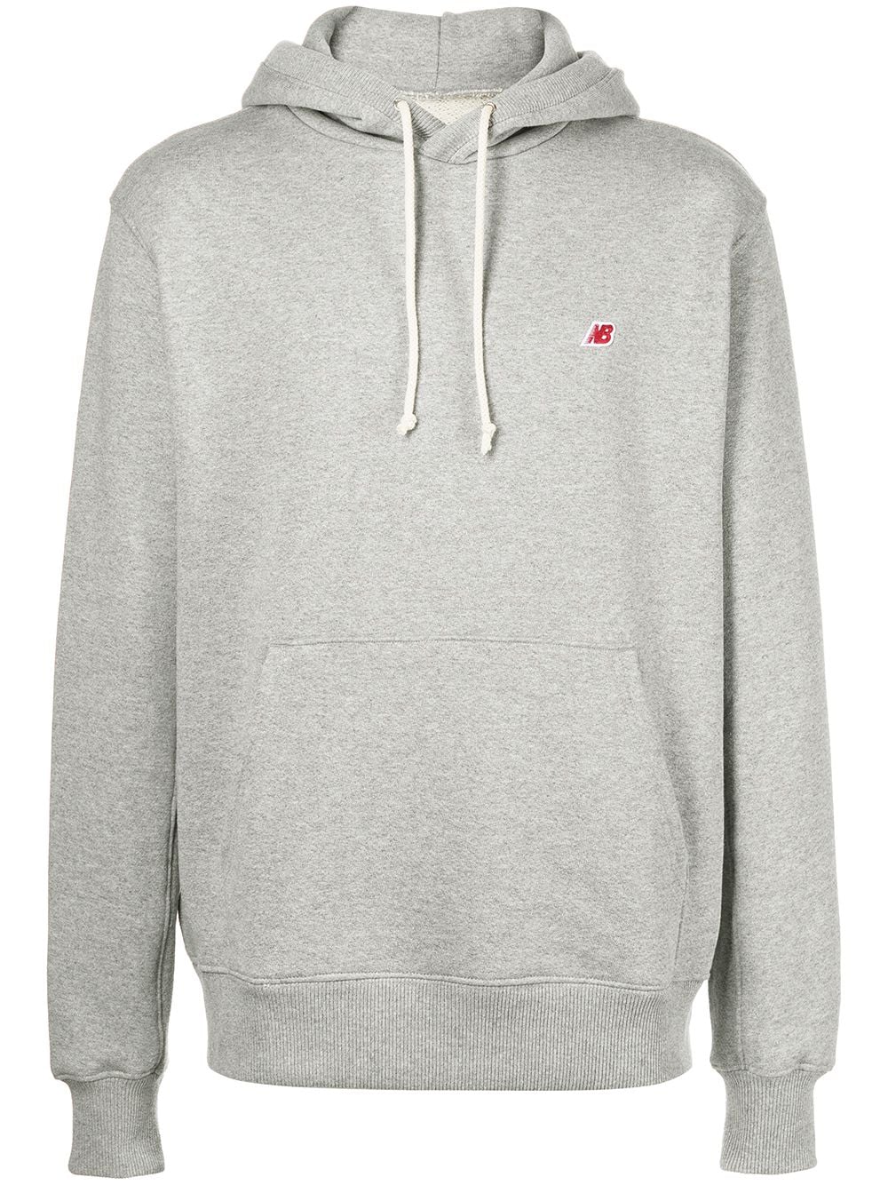 Image 1 of New Balance embroidered-logo hoodie