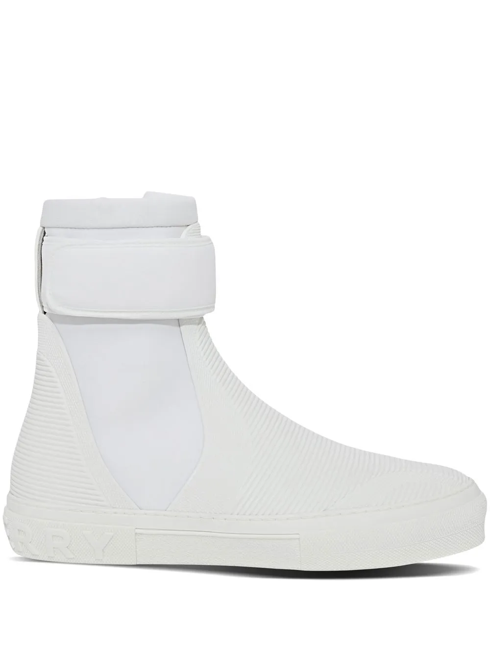 

Burberry touch-strap high-top sneakers - White