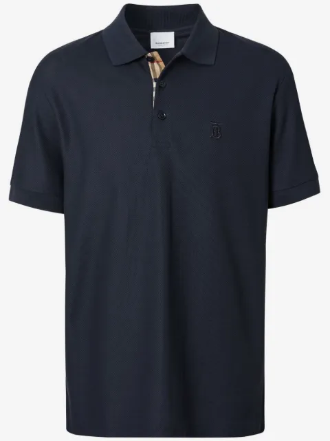 Burberry logo-embroidered polo shirt