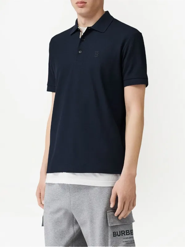 Navy blue burberry polo new arrivals