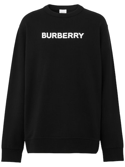 Burberry - logo-print long-sleeve sweatshirt