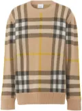 Burberry check cashmere jumper - Neutrals