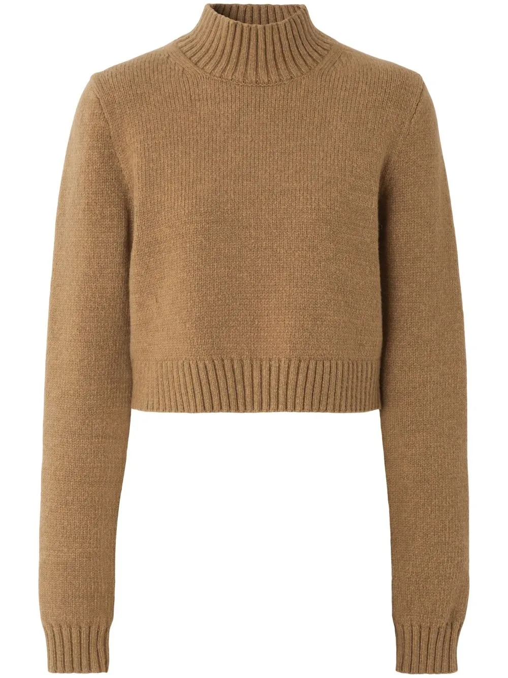 

Burberry monogram cropped jumper - Neutrals