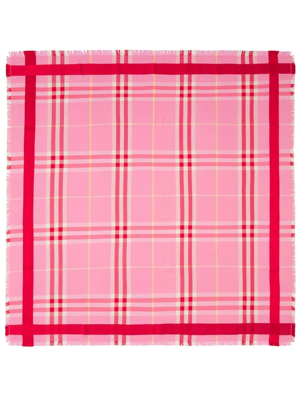 

Burberry mascada tejida con motivo de cuadros - Rosado