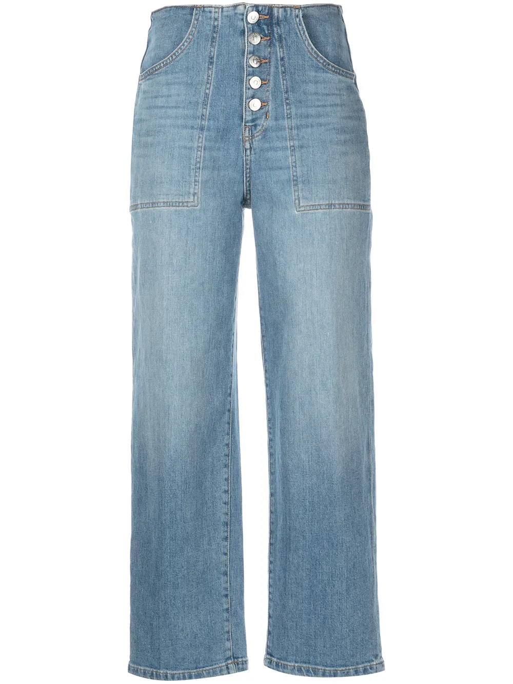 

Veronica Beard jeans capri anchos - Azul