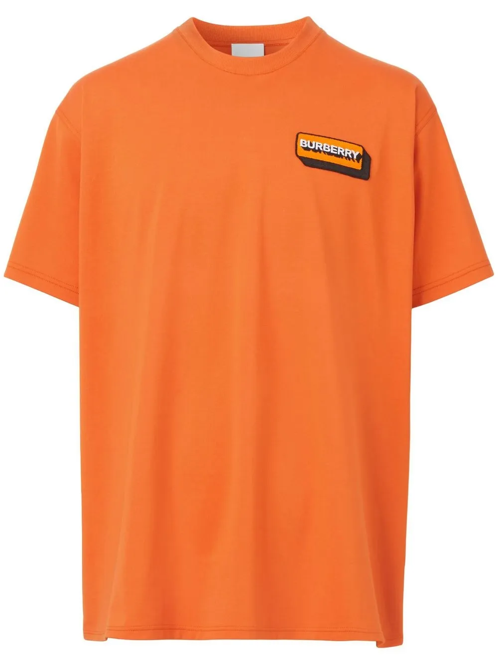 

Burberry playera con aplique del logo - Naranja