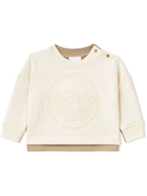 Burberry Kids Tweekleurige sweater