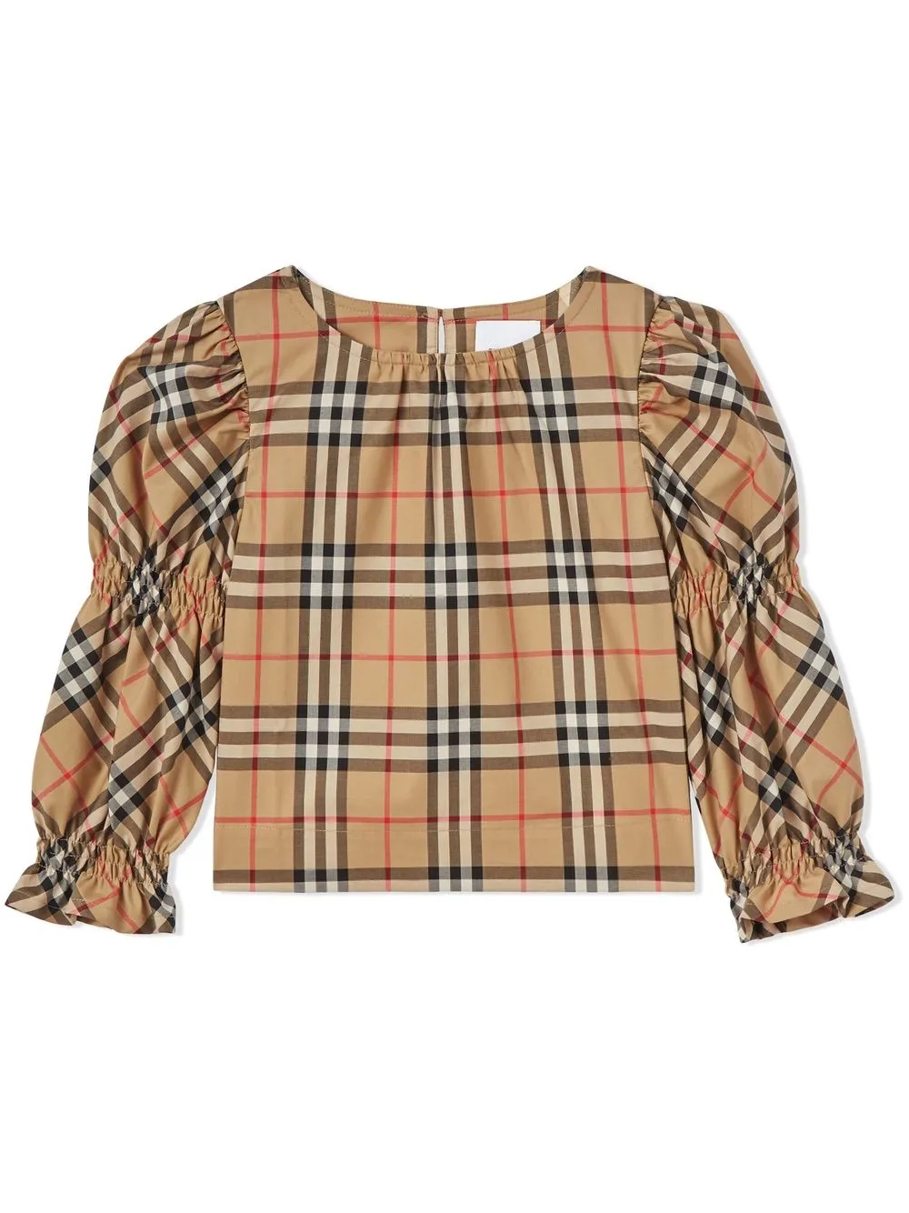 

Burberry Kids blusa con motivo Vintage Check - Neutro