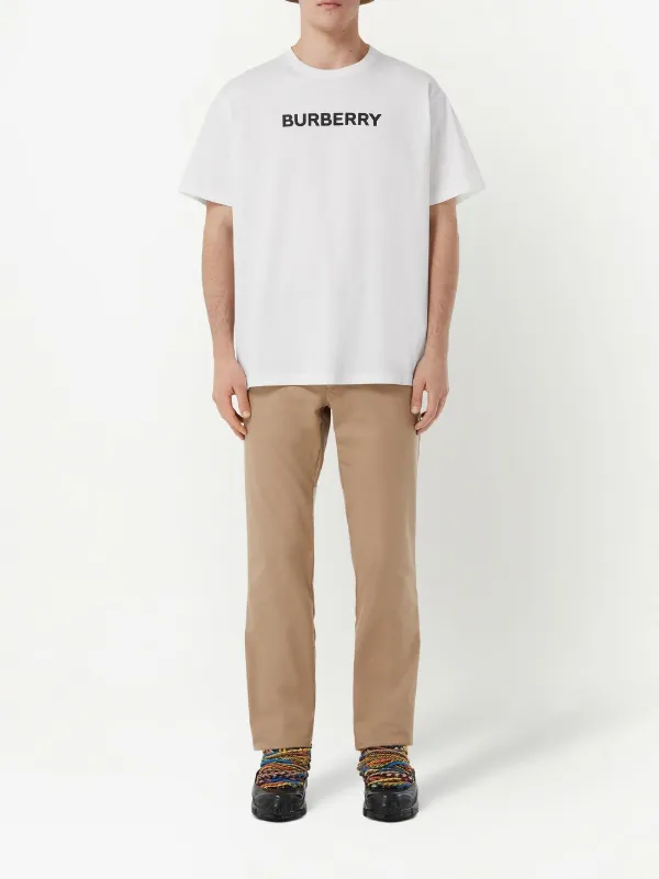 Burberry Camiseta De Algod o Com Estampa De Logo Farfetch