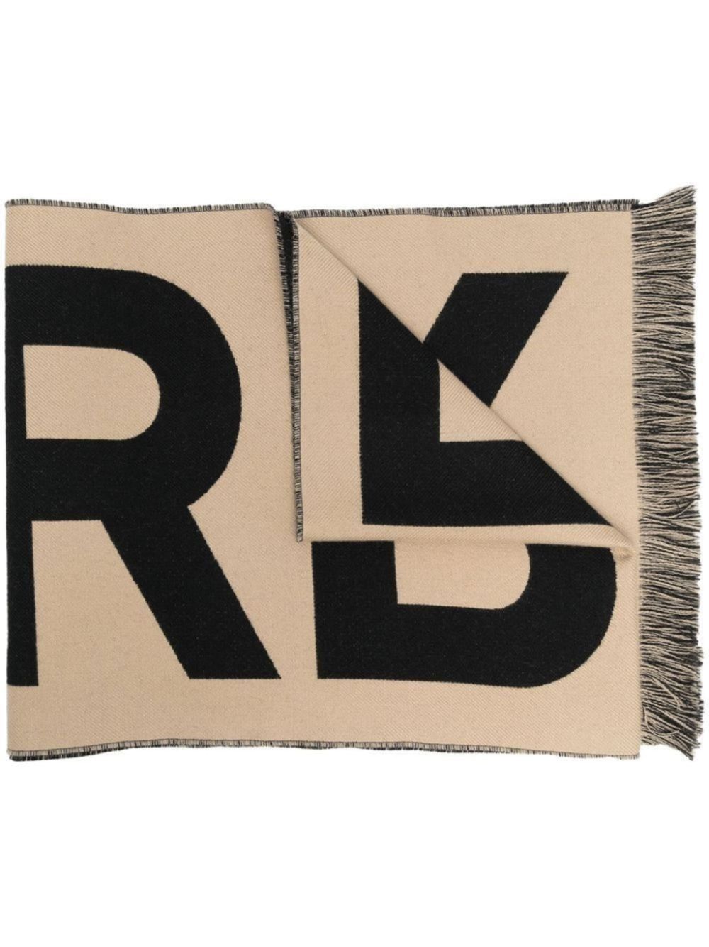 Burberry logo-jacquard wool scarf Men