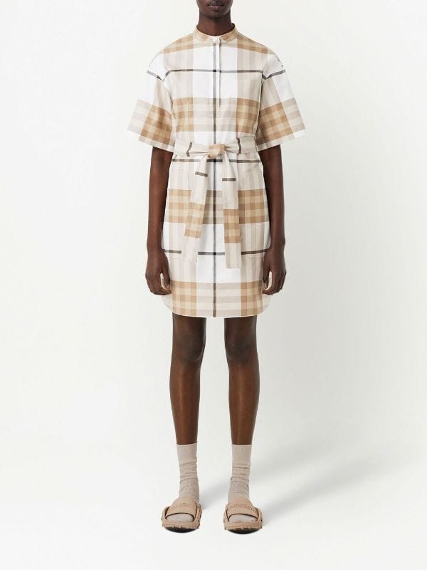 Burberry check-pattern Shirt Dress - Farfetch