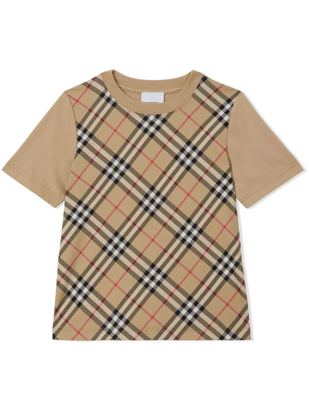 

Burberry Kids check-pattern short-sleeve top - Brown