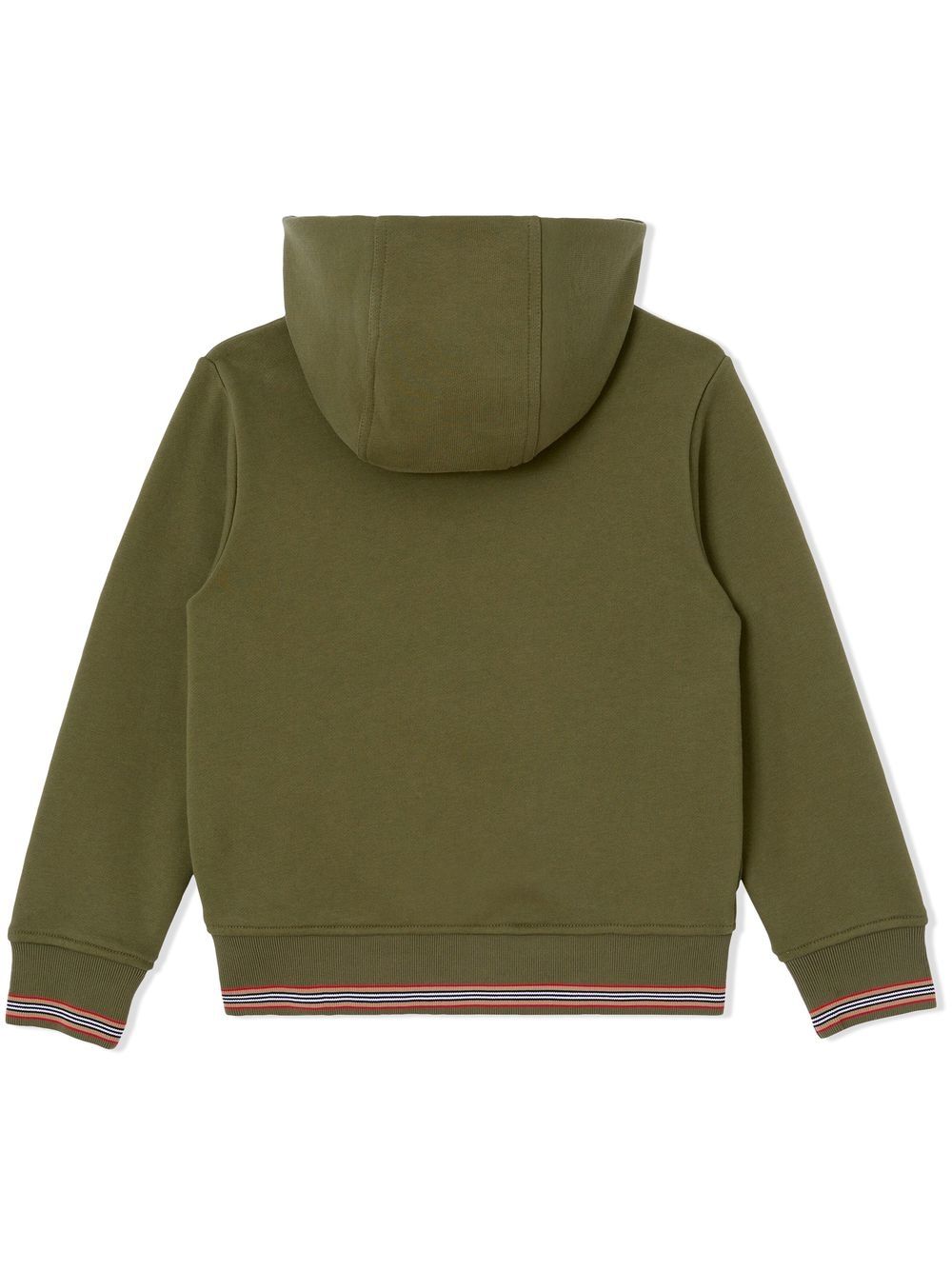 Burberry Kids Hoodie met rits - Groen