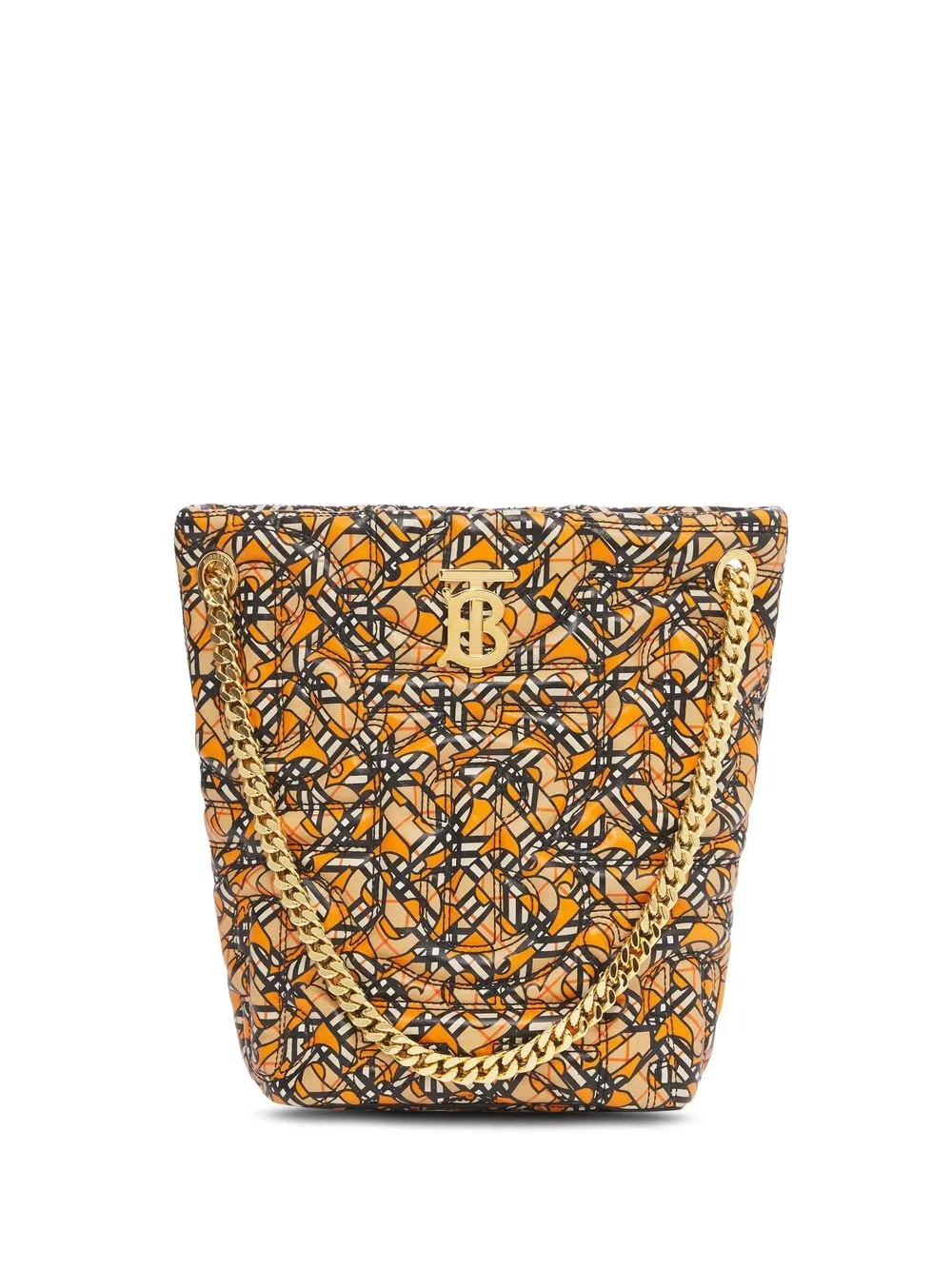 

Burberry small monogrammed Lola bucket bag - Gold