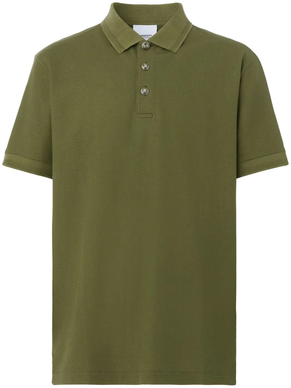 

Burberry playera tipo polo de piqué manga corta - Verde