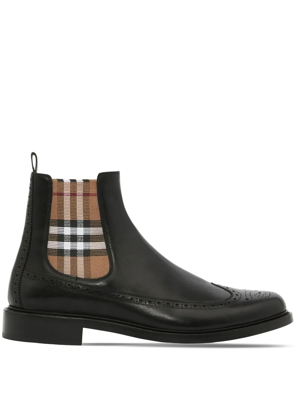 Burberry Vintage Check Chelsea Boots Black FARFETCH UK