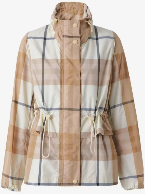 Burberry check-print drawstring jacket