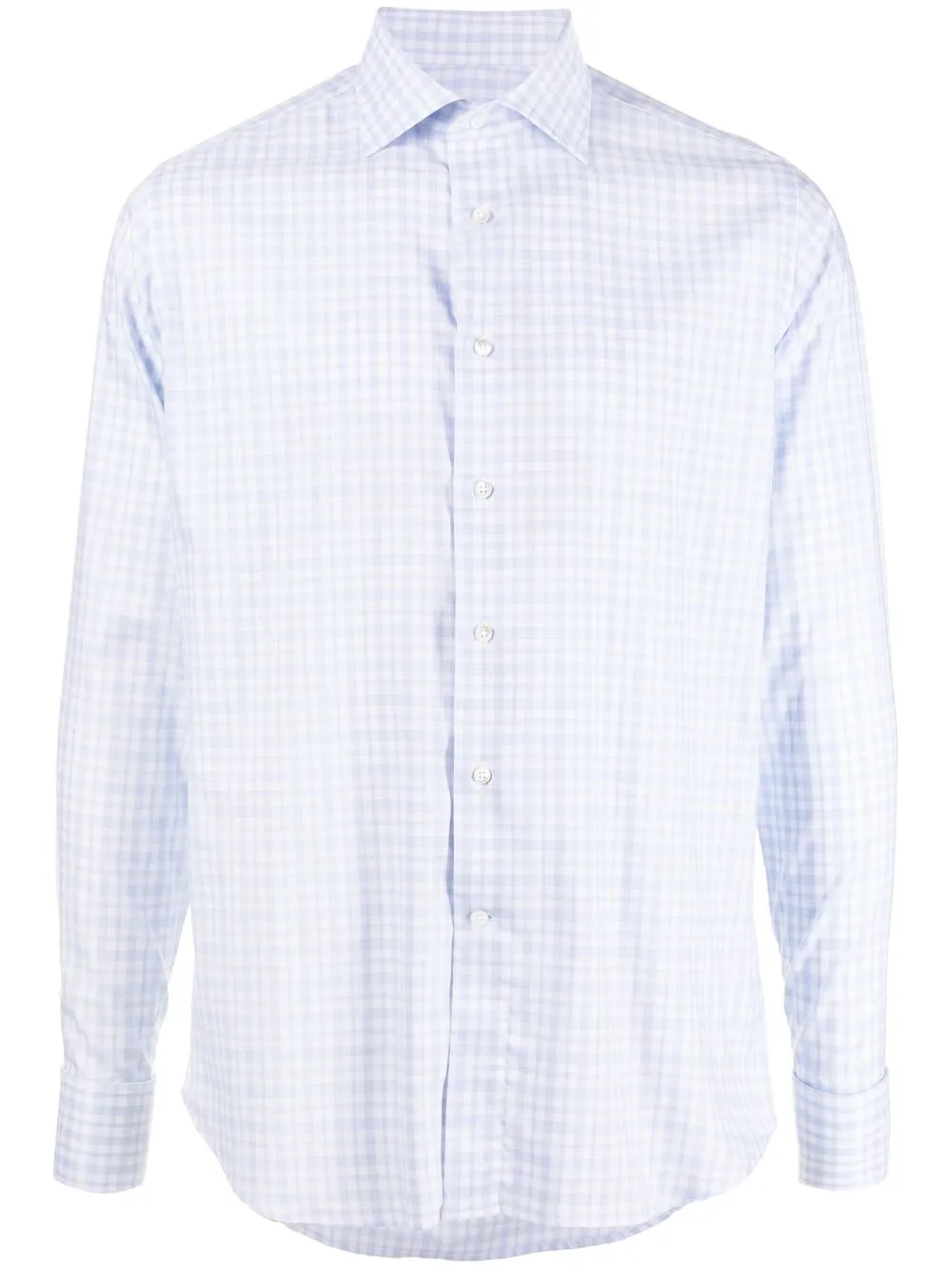 

Canali check-print shirt - Blue